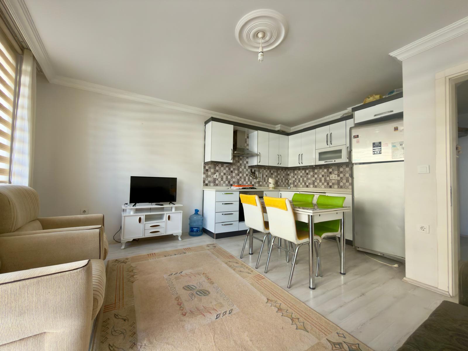 Dalaman Pazaryerinde Teraslı Full Eşyalı 1+1 Kiralık Daire