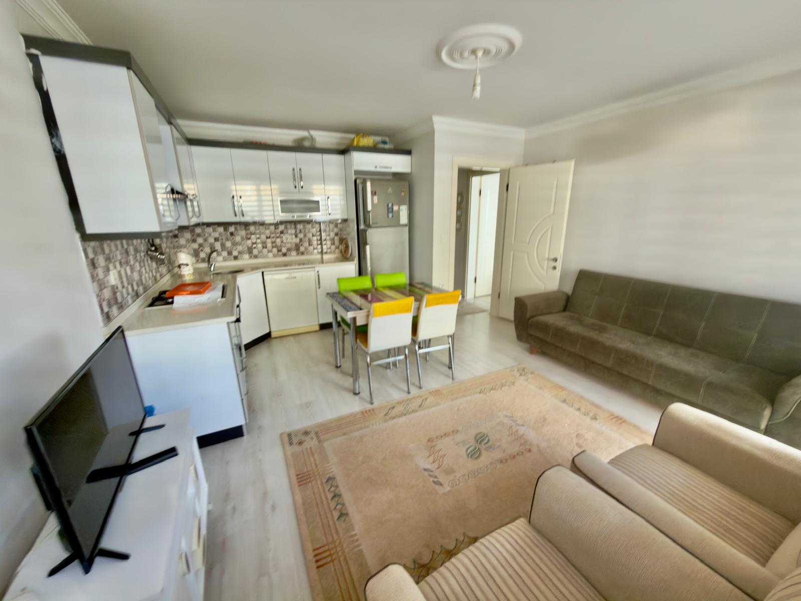 Dalaman Pazaryerinde Teraslı Full Eşyalı 1+1 Kiralık Daire