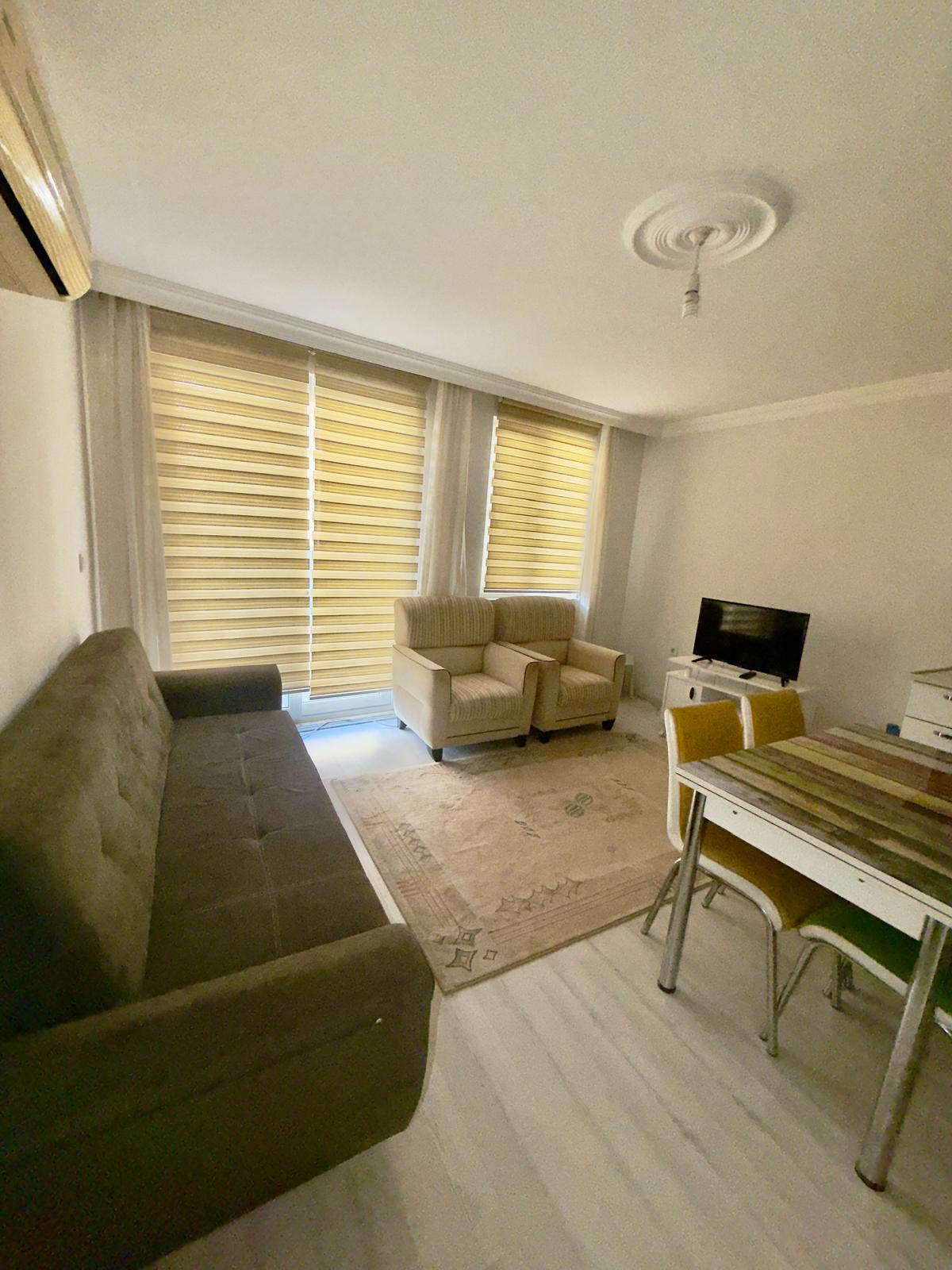 Dalaman Pazaryerinde Teraslı Full Eşyalı 1+1 Kiralık Daire