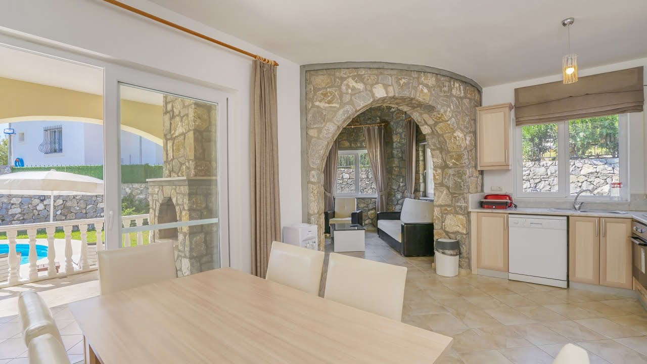 DALAMAN AKKAYA'DA SATILIK ÖZEL HAVUZLU 3+1 BUNGALOV | 595 m² ARSA | DAĞ VE ORMAN MANZARASI