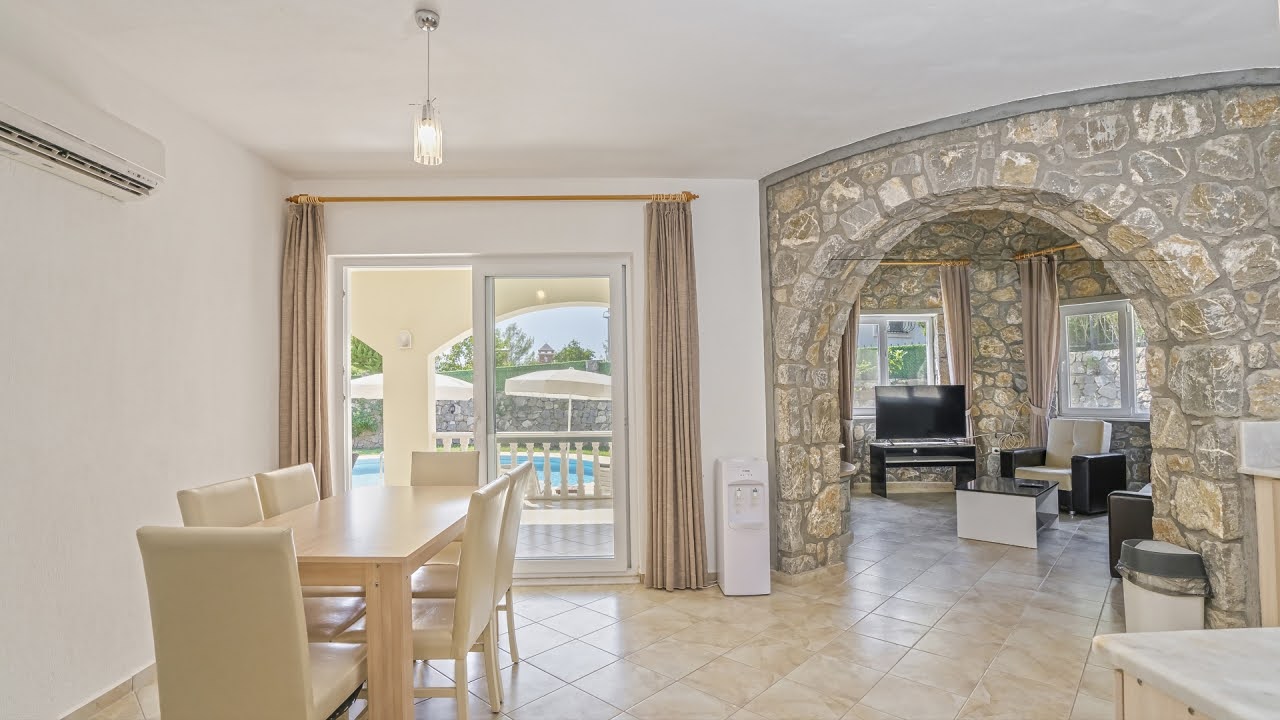 DALAMAN AKKAYA'DA SATILIK ÖZEL HAVUZLU 3+1 BUNGALOV | 595 m² ARSA | DAĞ VE ORMAN MANZARASI
