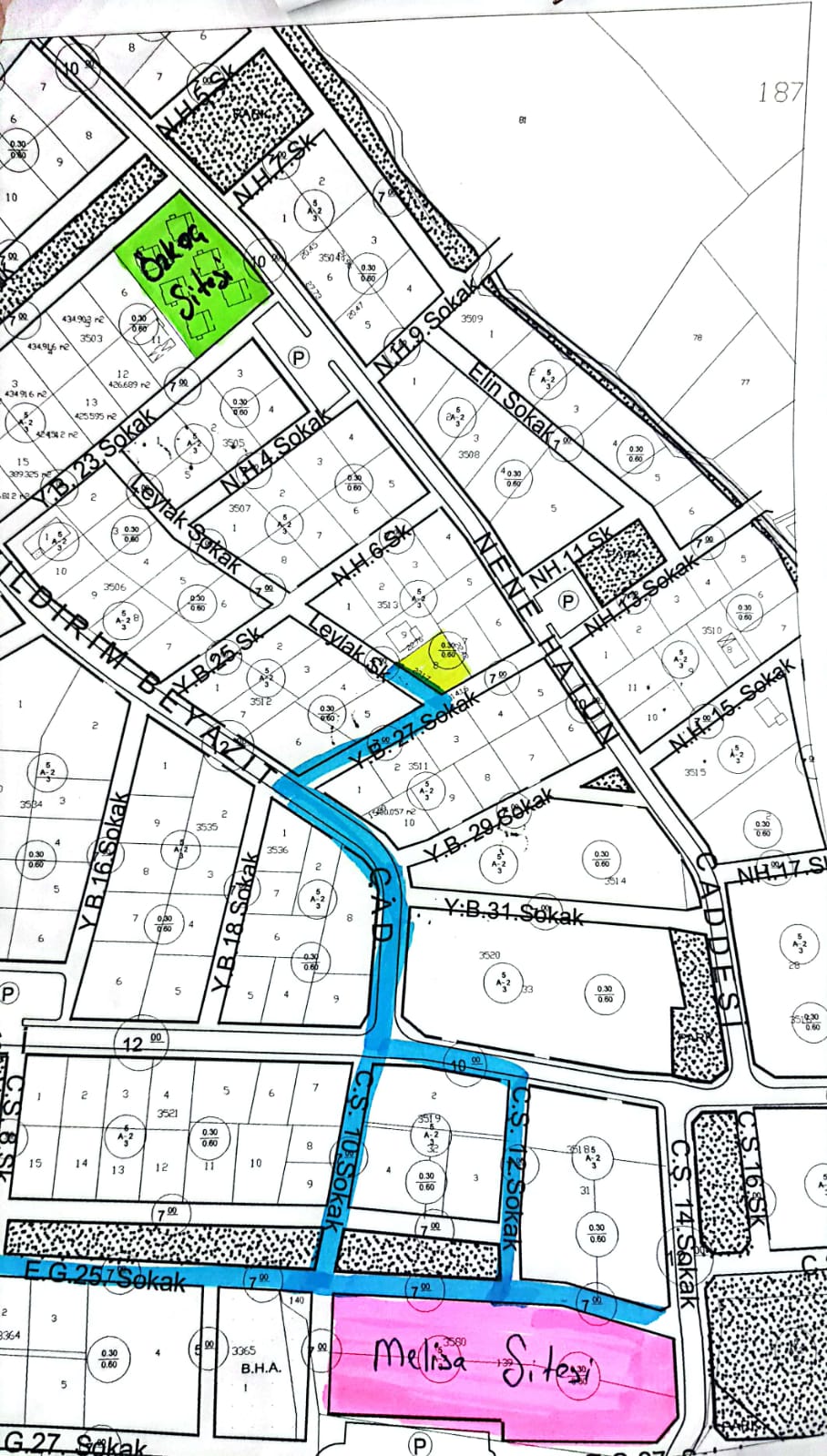 DALAMAN KARAÇALI'NDA 395 m² %30 İMARLI 2 KAT VİLLA ARSASI Ref. Kodu: OA625
