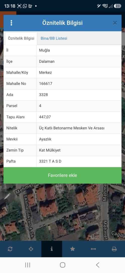 Dalaman Merkez de  | 2+1 Giriş Kat | 95 m² | 2 Banyolu | 5.500.000 TL