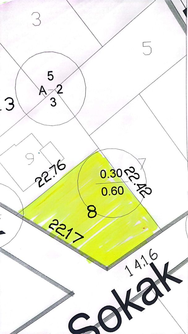 CESUR EMLAK'TAN DALAMAN KARAÇALI'DA 395 m² YATIRIMLIK SATILIK ARSA