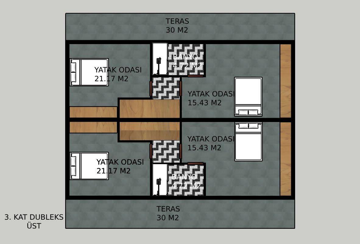 DALAMAN MERKEZ'DE SATILIK LÜKS 2+1 DAİRELER