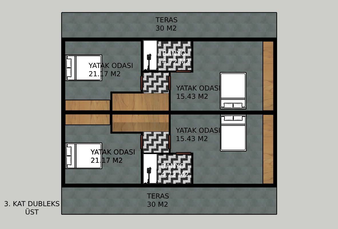 DALAMAN MERKEZ'DE SATILIK LÜKS 2+1 DAİRELER