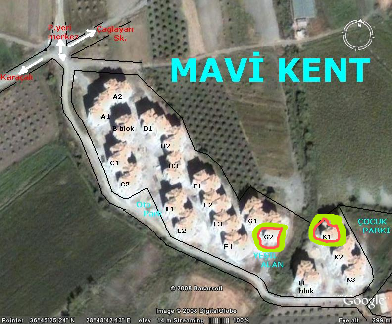 CESUR EMLAK'TAN DALAMAN MAVİKENT SİTESİ'NDE SATILIK 3+1 DAİRE