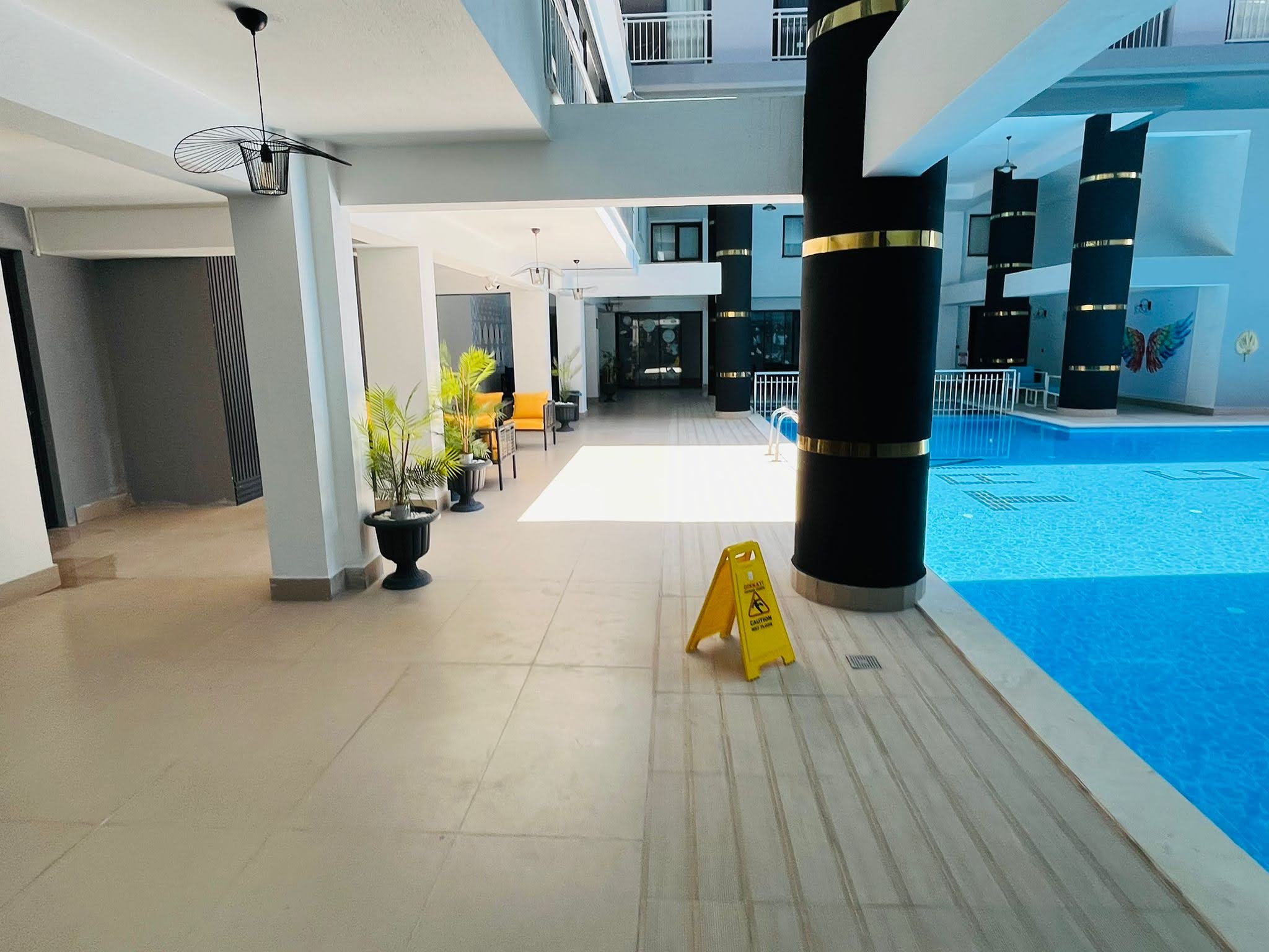 Dalaman 2043 Rezidans’ta Havuzlu, Eşyalı 1+1 Kiralık Daire